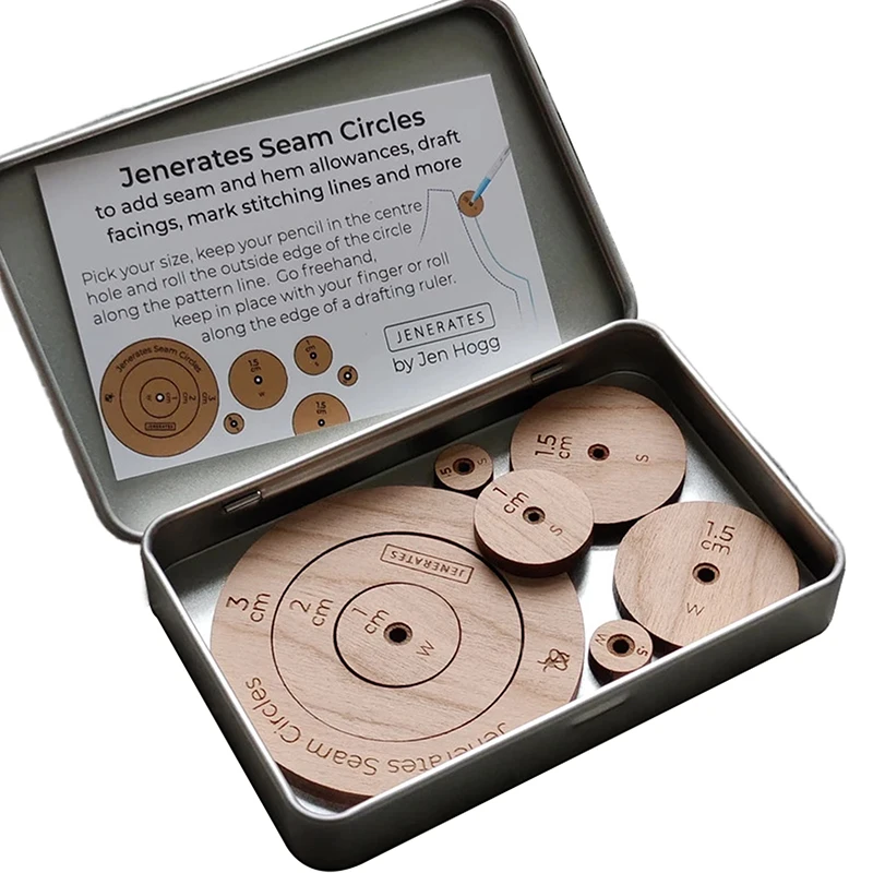 Круги для швов Jenerates набор игрушек шаблонов квилтинга с деревянными кругами