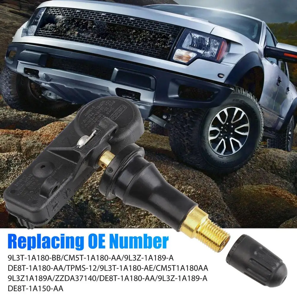 

[ New Arrivals ] 4pcs Car Tire Pressure Monitoring Sensor TPMS System Compatible For 9L3T-1A180-AE DE8T-1A180-AA