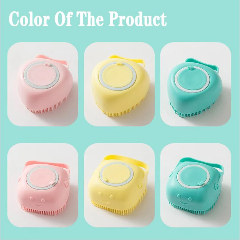 

Детский массажер, щетка для ванны, мягкая силиконовая щетка для щенков, больших собак, кошек, щетка для ухода за питомцами, щетка для ванной