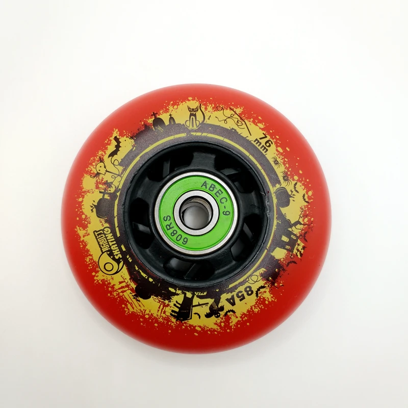 Бесплатная доставка колесо для роликовых коньков 76 мм черного цвета | Спорт и