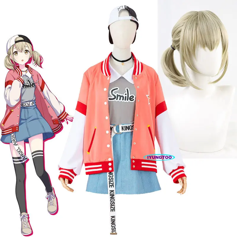 

Project Sekai Colorful Stage Feat Azusawa Kohane Cosplay Costume and Cap Vivid Bad Squad Khn Wig Headgear Accessories