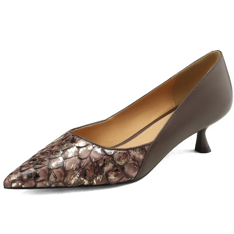 

Летние женские туфли из кожи питона, туфли на тонком каблуке с острым носком, бесплатная доставка в коробке для обуви