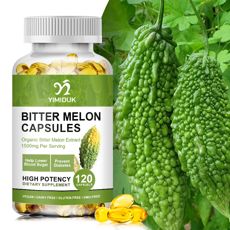 

Bitter Melon Extract Blood Sugar Support Supplement Helps Support Healthy Blood Sugar & Glucose Levels