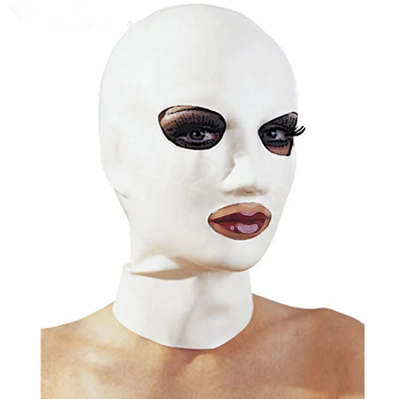 

Латексная маска ручной работы с открытыми глазами и отверстиями для носа разных цветов