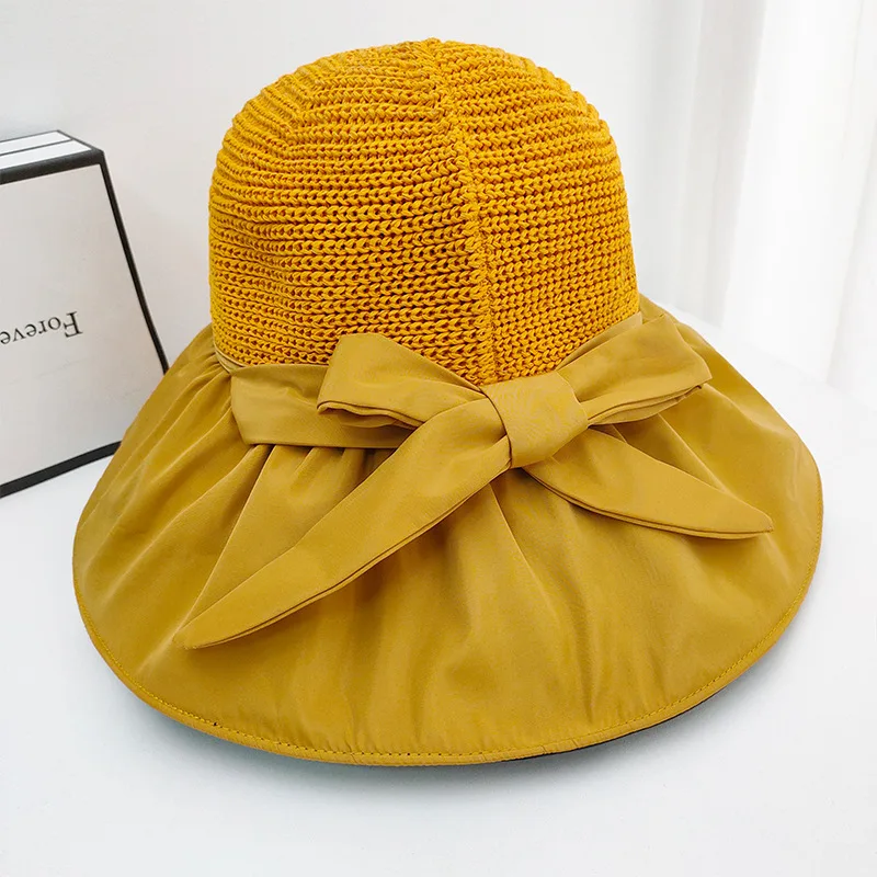 Женская Летняя Панама С Защитой От Солнца Дышащая Вязаная Сетчатая Складная