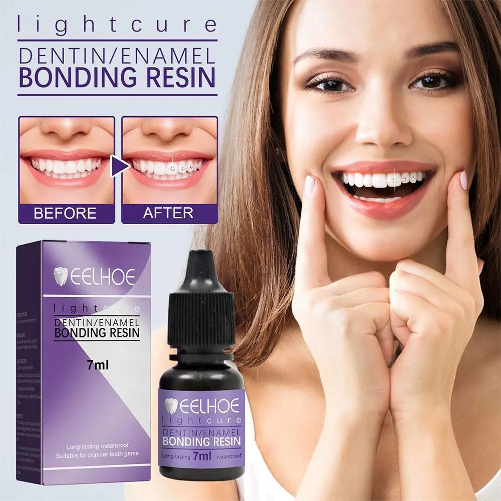 

7ml Tooth Jewelry DIY Teeth Gems Glues And Light Teeth Precious Jewelry Glues Decoration Gem Tooth Clear Glittering Stone S5Y1