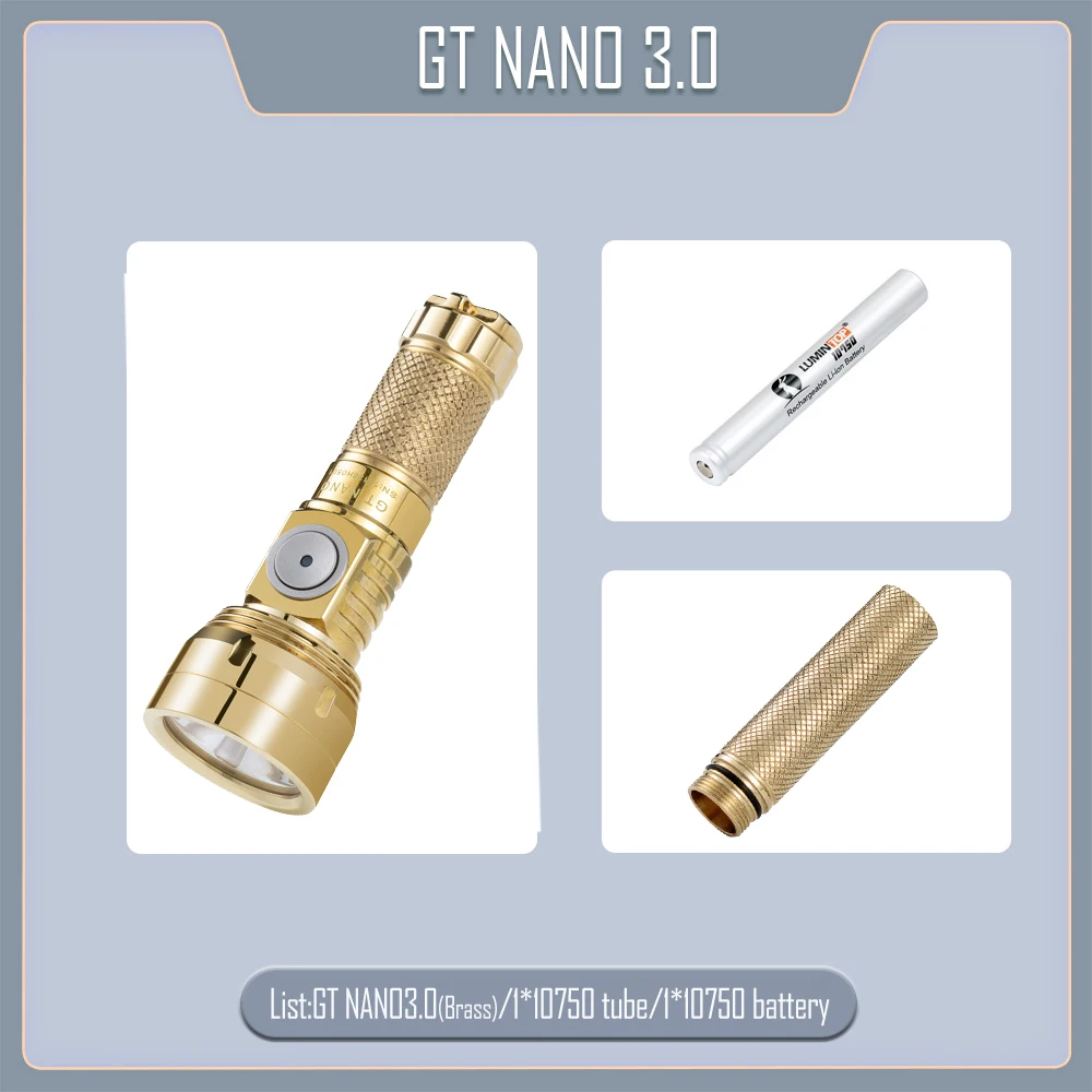 

LUMINTOP GT NANO 3.0 латунный фонарь 700 люмен
