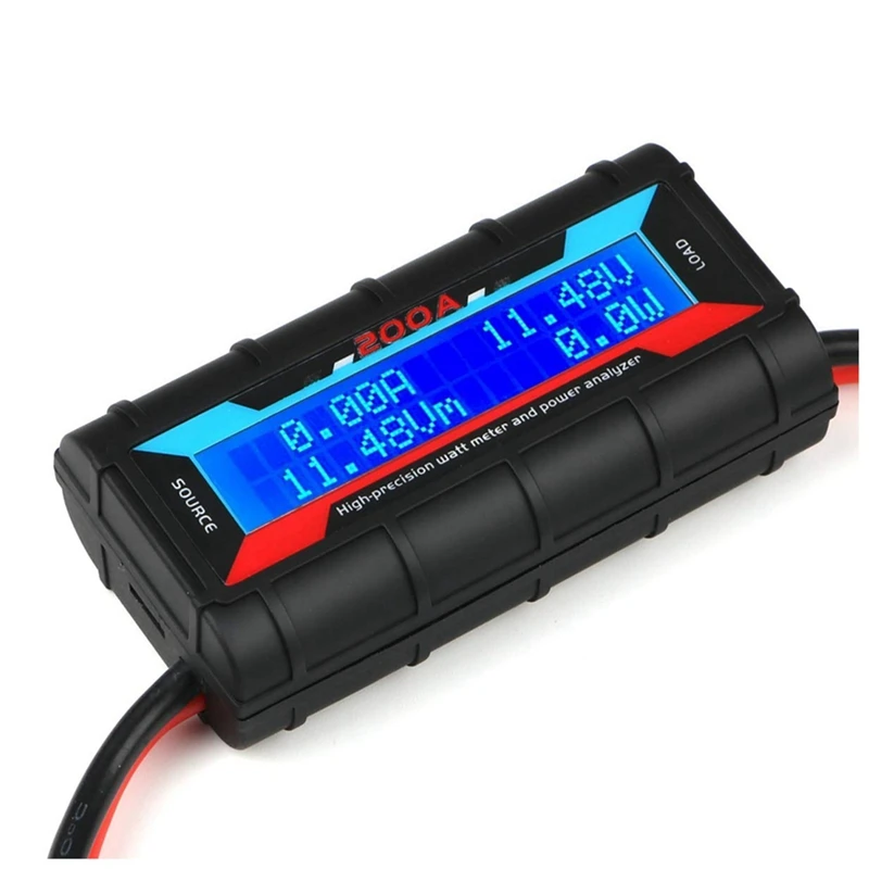 

200A Aircraft Model Power Meter Battery Consumption Performance Monitor With LCD Backlight For RC