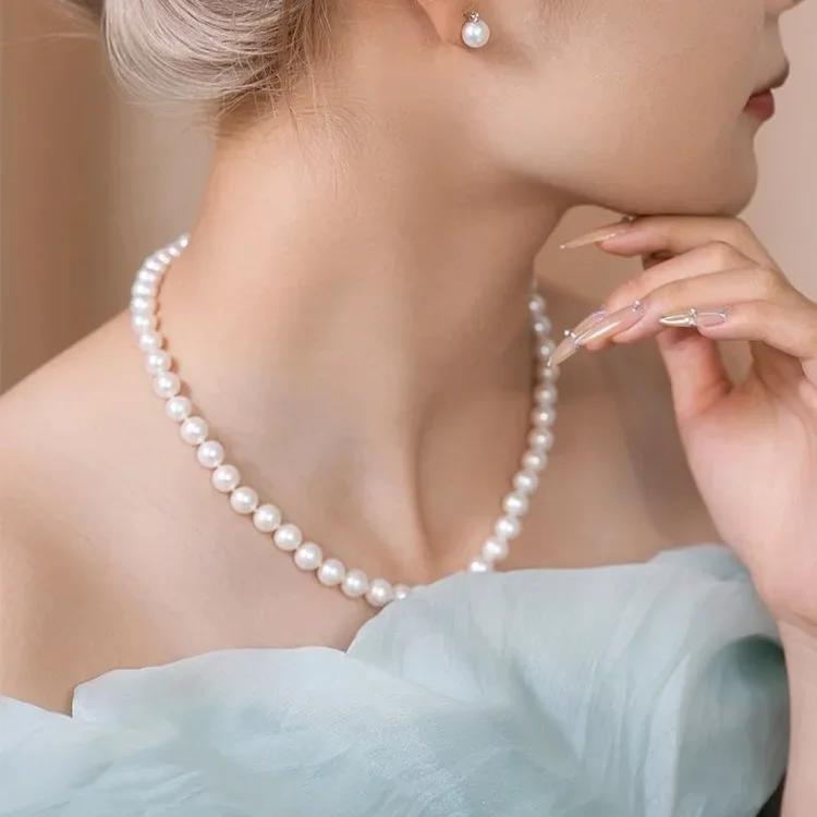 Новое ожерелье из натурального жемчуга яркие ювелирные изделия модные женские