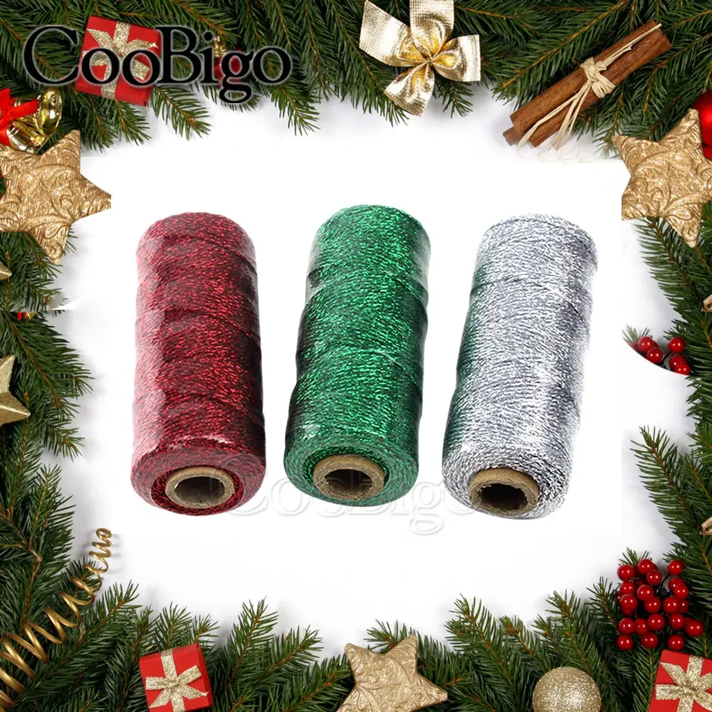 

1Set/3rolls Cotton String Bakers Twine Cord Valentine's Day Christmas Wedding Decorative Wrapping Thread Rope DIY Craft Supplies