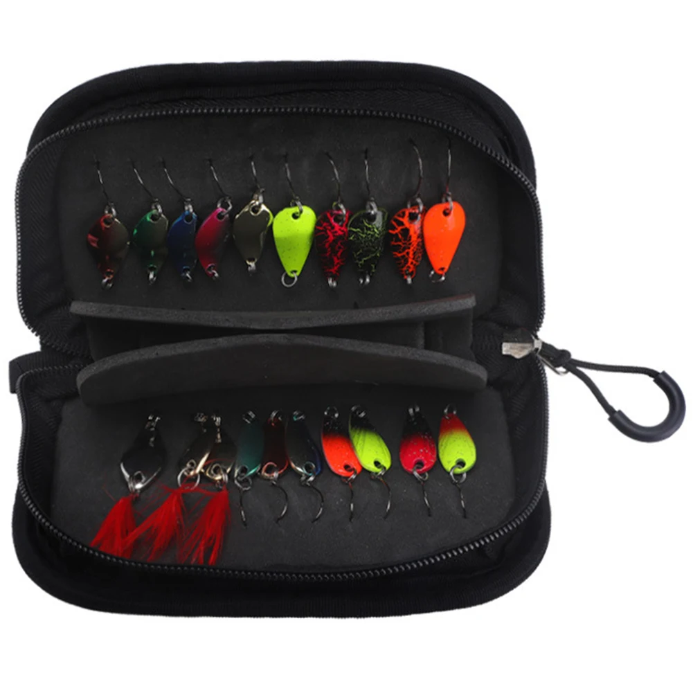 

20pcs/bag Metal Baits Set Colorful Fishing Spoons Lure Spinner Metal Baits Hooks Sequins Kit Carp Fishing Accessories Tackle