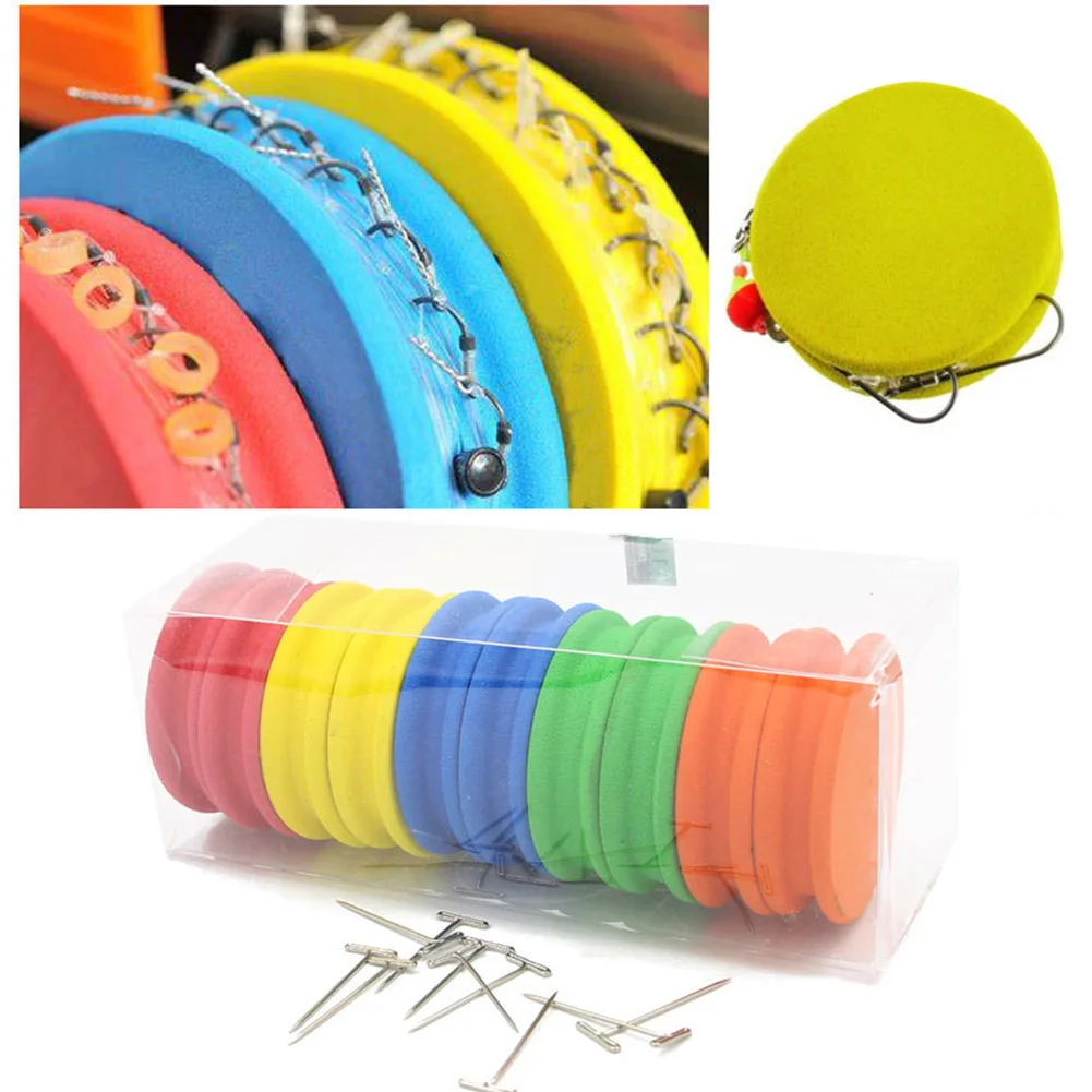 

10PCS Carp EVA Fishing Rig Winders Pulleys Thread Line Leader Winding Foam Spooler Plate Board With 10 × Pin