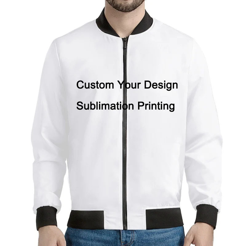 

Настоящий американский размер на заказ-Создайте свою собственную куртку на молнии с сублимационным принтом