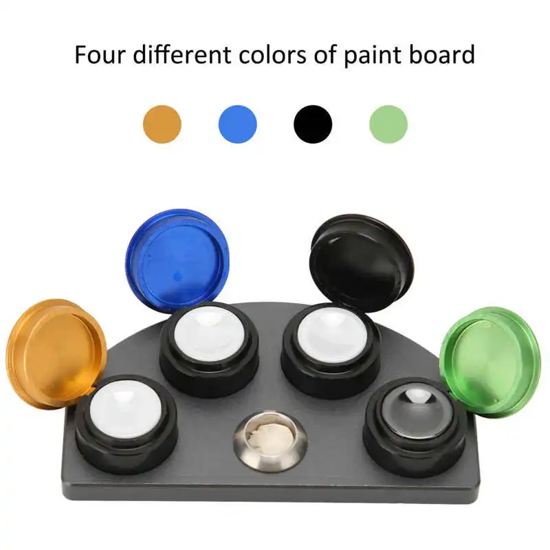 4 Dish Watch Oil Cup Simple Use Rust Proof Wear Resistant Professional Watch Repairing Accessory For Watchmaker Repair Tool