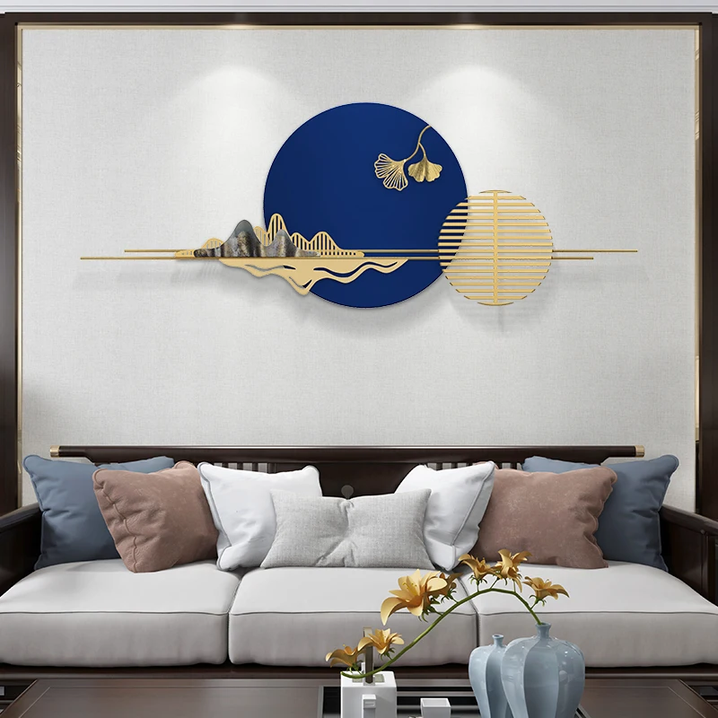 

Креативное металлическое настенное украшение для дома, гостиной, фона телевизора, настенное украшение, роскошный настенный Железный кулон, украшение для дома