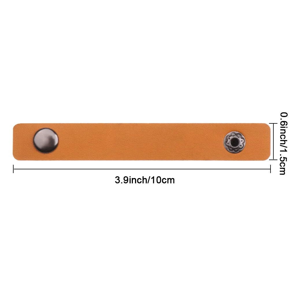 5 шт. кожаные ремешки для наушников и кабелей |