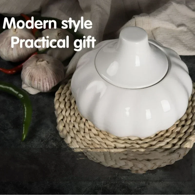 Скандинавская Креативная Керамическая Банка Для Хранения С Крышкой Чеснока