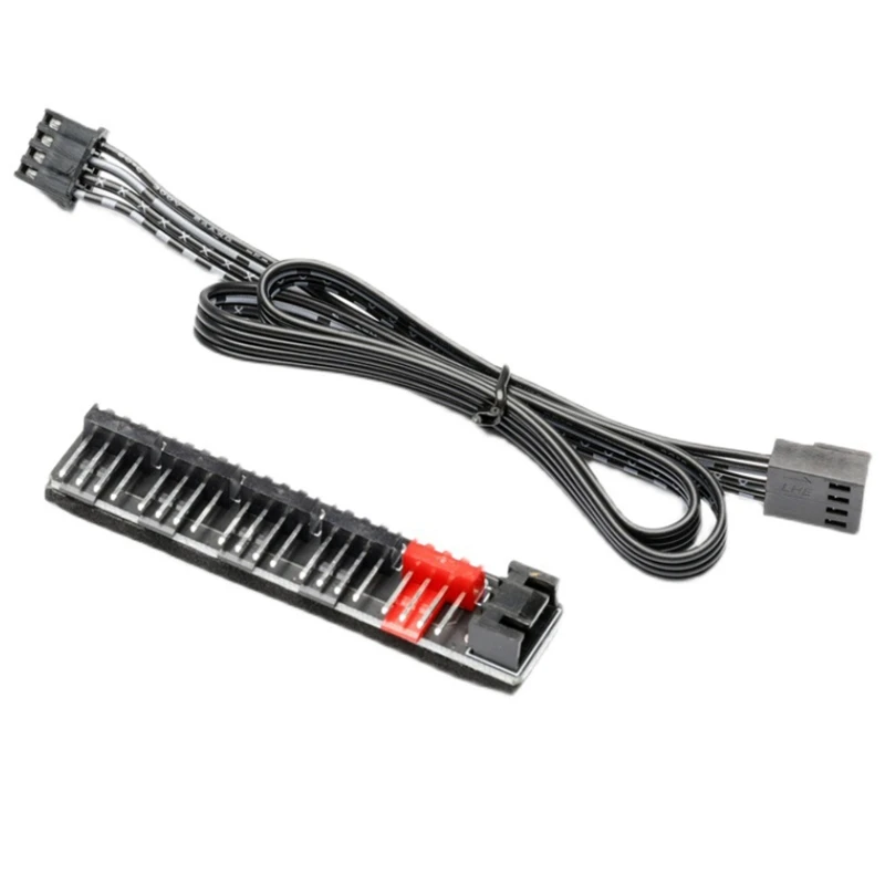 

5 портов для ПК, PWM-вентилятор, разветвитель, кабель, вентиляторы, контроллер скорости, адаптер для компьютера E8BE