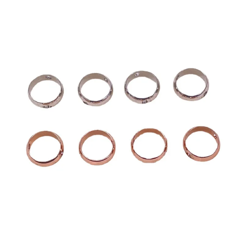 50pcs 6 8 10 12mm Round Shape Frame Jump Ring Brass Beads Pendant Connector For DIY Earring Bracelet Necklace Jewelry Making