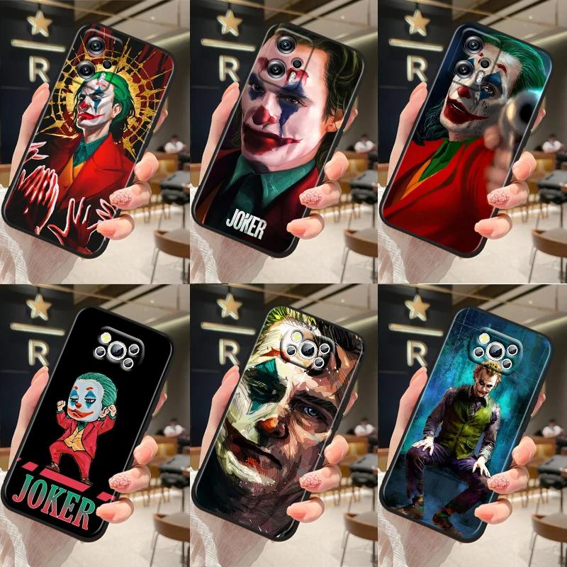 

Anime Joker Cool For Xiaomi Poco M5 M4 X4 X3 F3 GT NFC M3 C3 M2 F2 F1 X2 Pro Silicone Black Phone Case Cover Fundas Coque Capa
