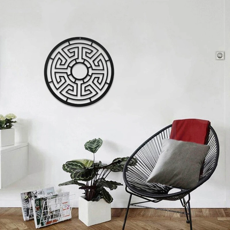 

Metal Chinese Style Sign Wall Art Decor Decorative Ornament Model