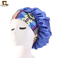 2022 satin bonnet with elastic headband for women single layer sleep cap 1pc sleeping hat night hair care beauty salon wholesale