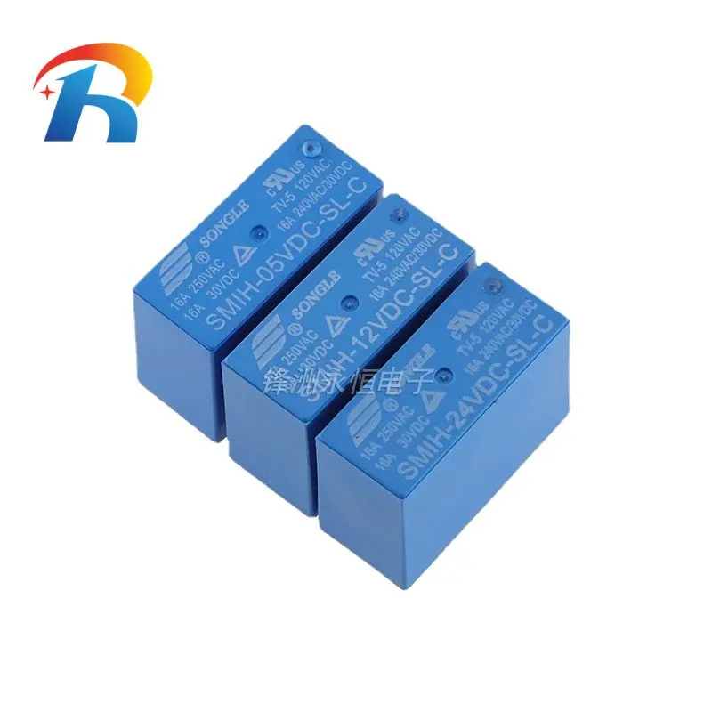 5 шт., Φ реле 250V 16A 6PIN A group of нормально открытой Φ 12V 24V-SL-C