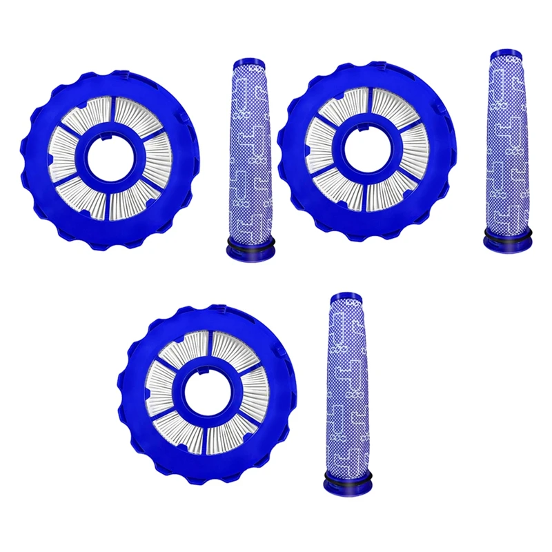 

3 Sets Rear Filter Front Filter Vacuum Cleaner Replacement Accessories For ROWENTA ZR904301 RO2981