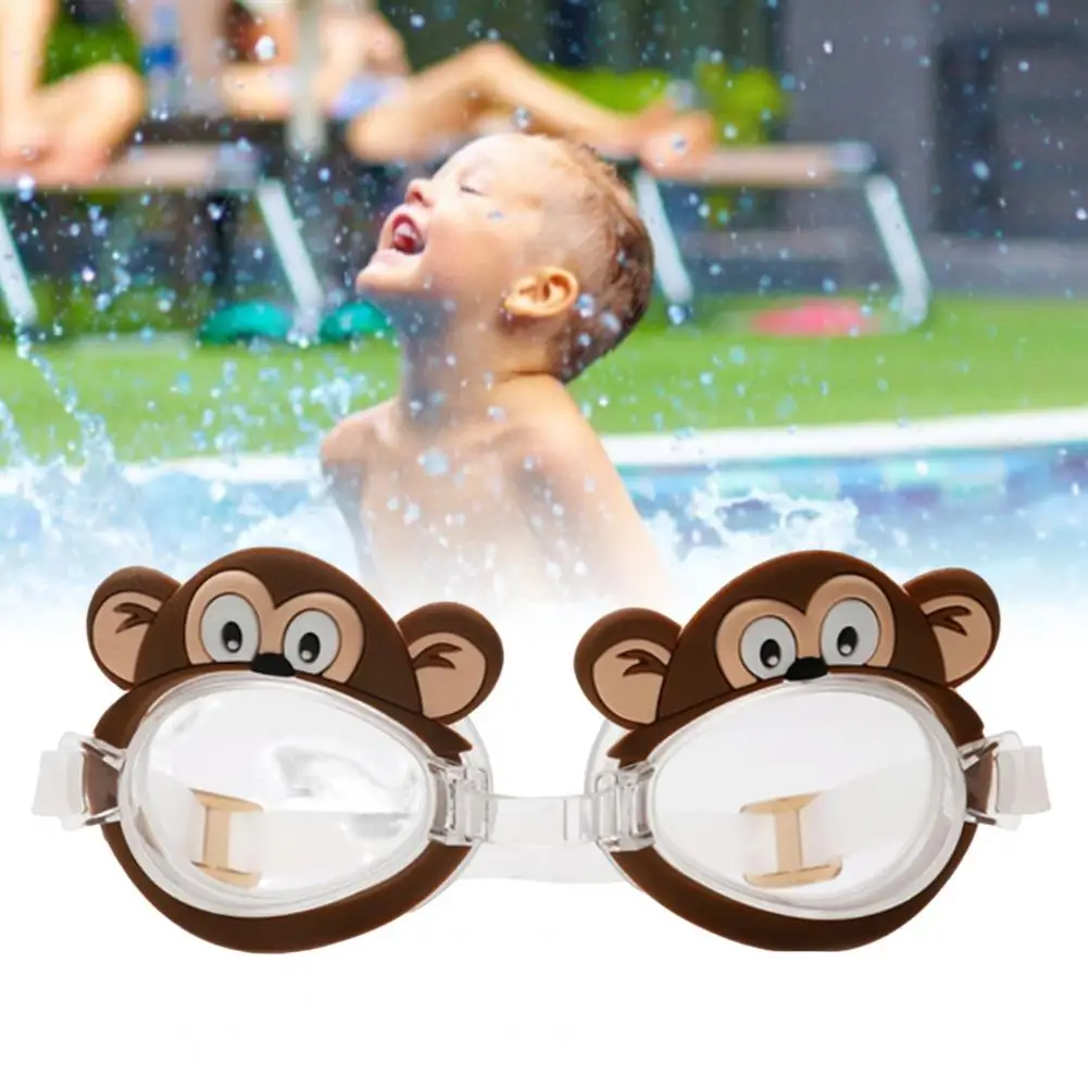 

Swimming Glasses Waterproof Surfing Goggles with Adjustable Strap Cartoon Monkey Frog Kids Swim Glasses Eye Protection