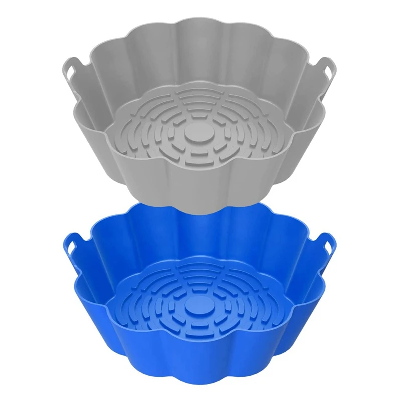 

Силиконовая корзина для фритюрницы 8,5 дюймов для 5-8 Qt, безопасная корзина для фритюрницы, аксессуары