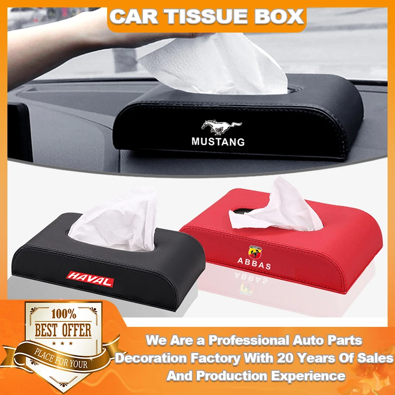 

Car Tissue Box Holder PU Leather for Audi TT TTS MK2 8J A5 S5 Coupe A4 B8 A3 8P S3 Q5 A8 R8 Sportback Quattro Car Accessories