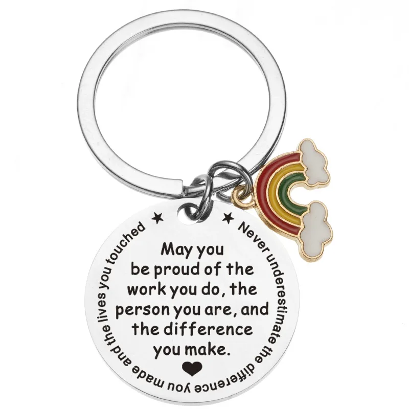 Coach Mentor Nurse Doctor Employee Thank You Gift Keychain May You Be Proud of The Work You Do Key Chains Jewelry Gift