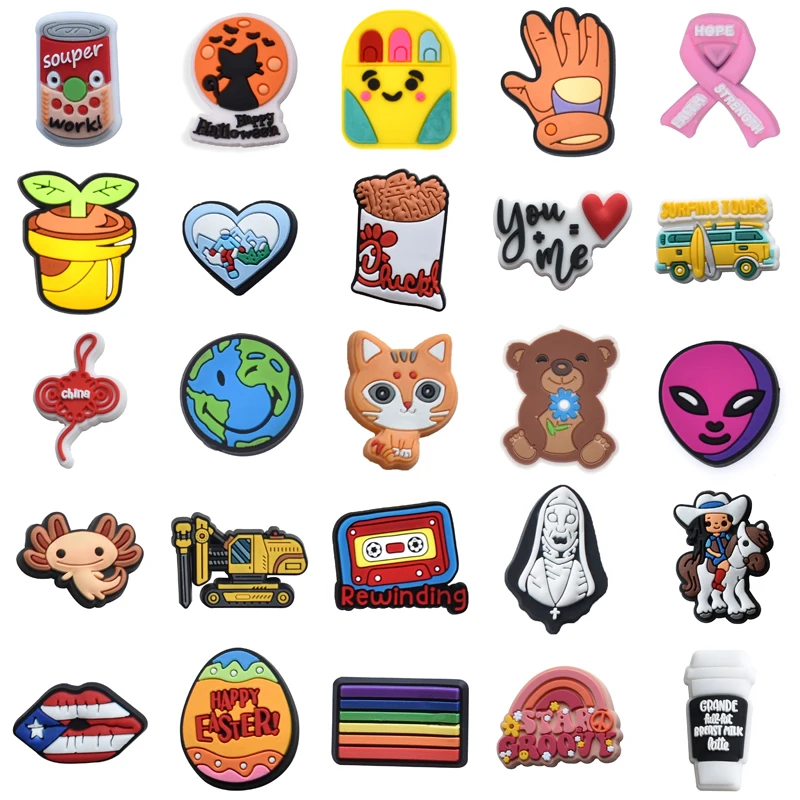 

Boy Women Charm Gifts Girl Shoes Accessories Para Pins Packs Wholesale Bulk Men Decorations for Crocs Kids Set Jeans Shoe Charms