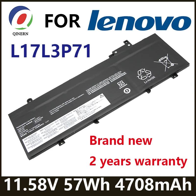 Фото L17L3P71 11,58 В 57 Втч аккумулятор для ноутбука Lenovo ThinkPad T480S серии 01AV478 SB10K97620 01AV479 01AV480 L17M3P71 L17S3P71 №1