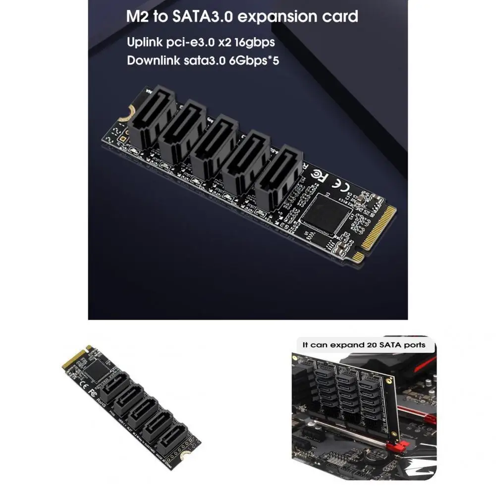 

Прочная плата расширения жесткого драйвера M2 PCIE-SATA 6G Plug and Play