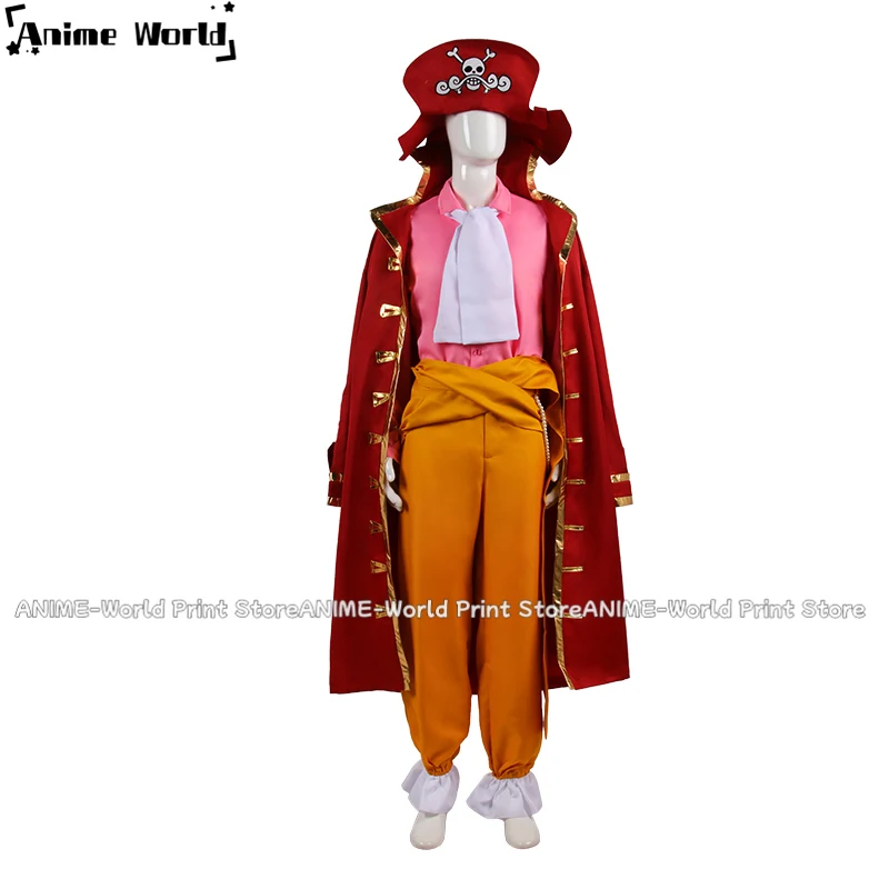 》 Индивидуальный размер костюм униформы из аниме Гол Д Роджер золотистый для