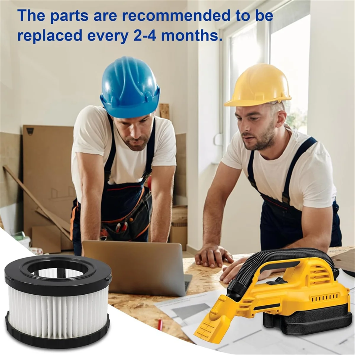 Сменный HEPA-фильтр DC5151H для пылесоса Dewalt DC515 DCV517 DCV517B 6 упаковок