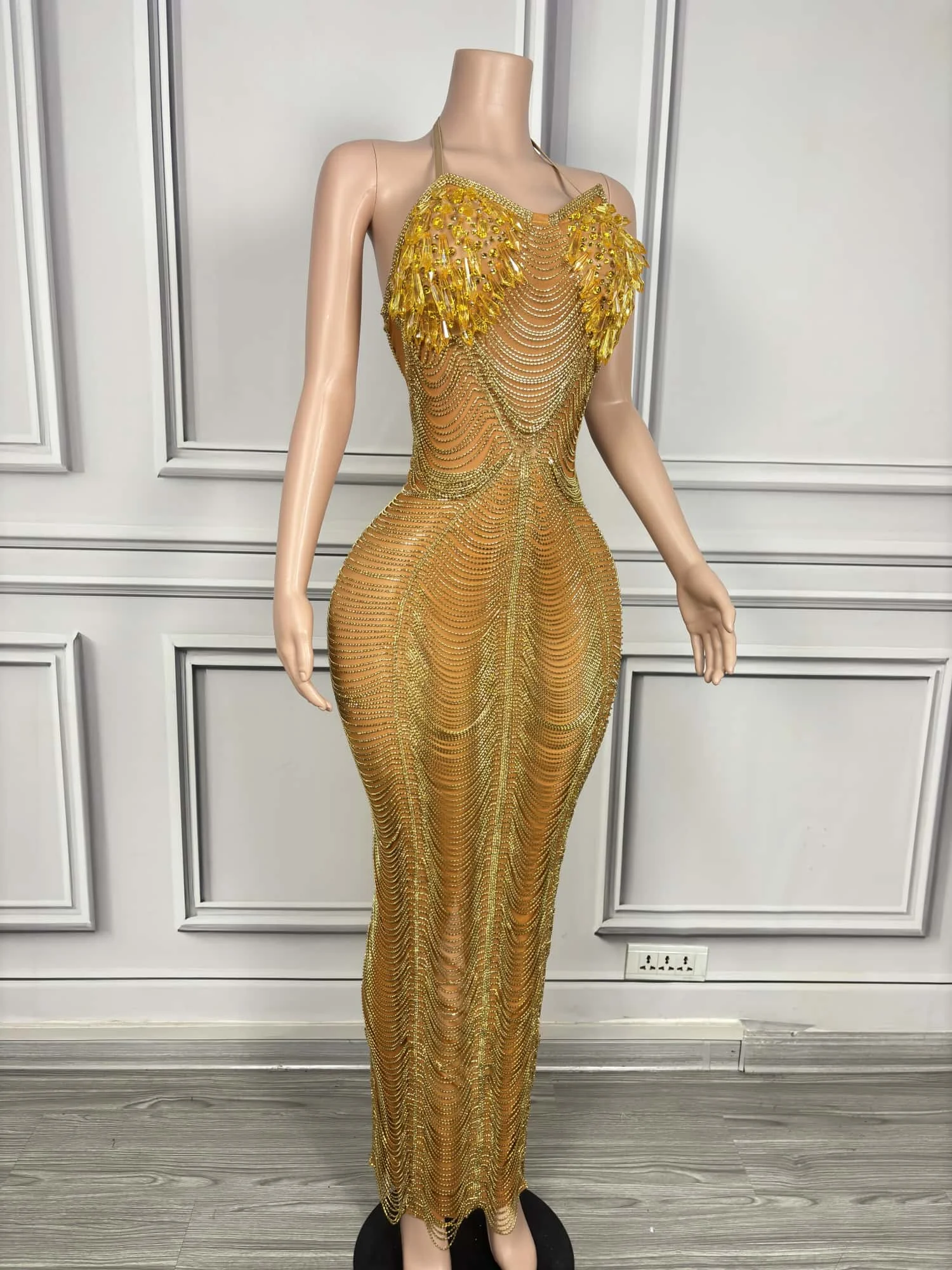 Женское роскошное бальное платье без бретелек с блестящими кристаллами и