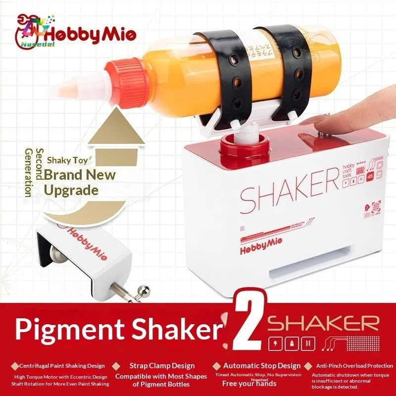 Фото HobbyMio Paint Shaker V2 2-го поколения: центробежный миксер для красок с автоматическим отключением и защитой от перегрузки для моделей Gundam и хобби-проектов DIY №1