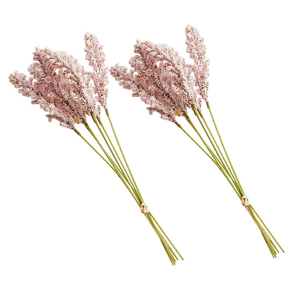 

Wheat Artificial Flower Dried Flowers Stalks Fake Bouquets Faux Grain Decor Bouquet Ear Decoration Dry Simulation Simulate