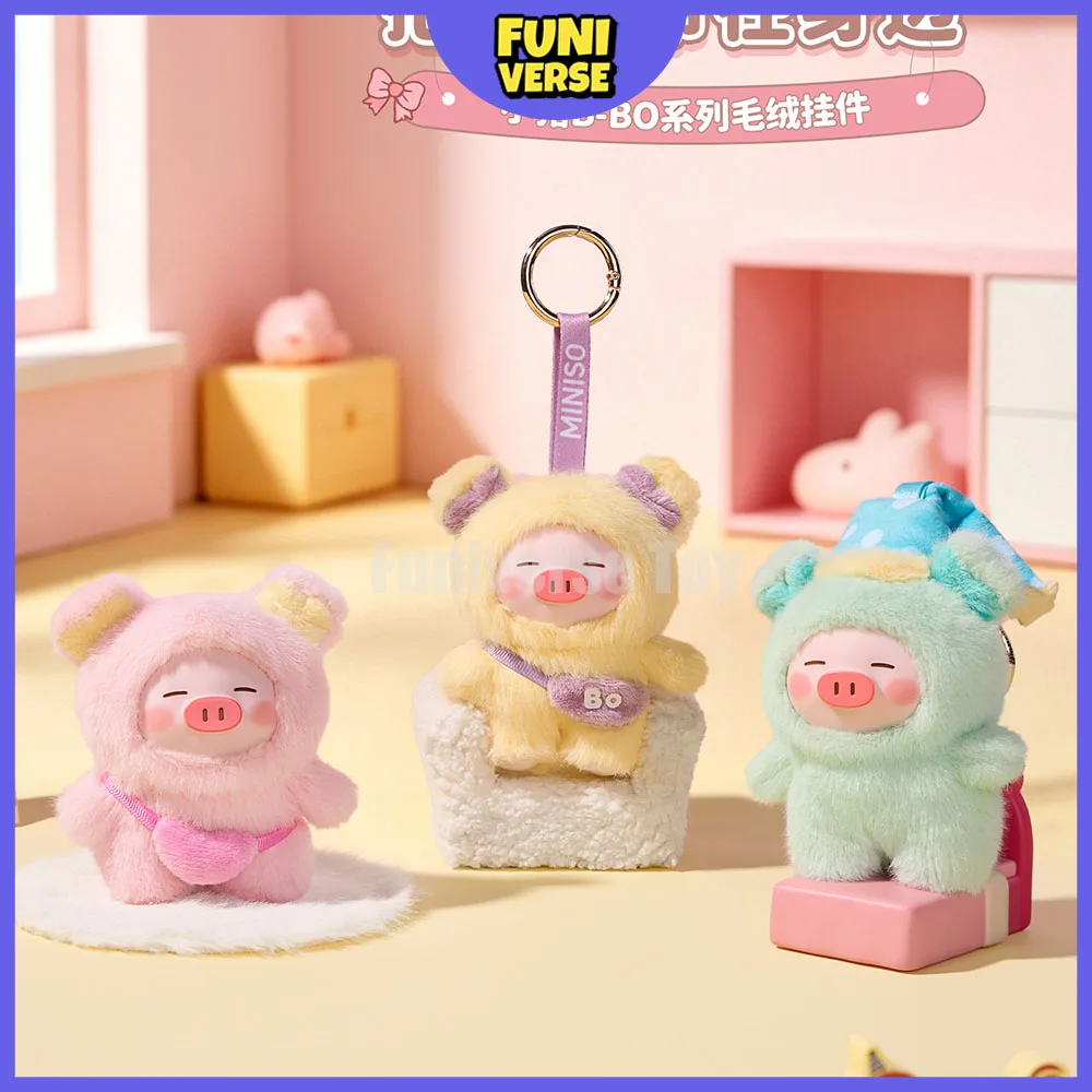 Фото Новая оригинальная коллекционная фигурка-подвеска Piglet B-BO в слепой коробке, виниловая плюшевая кукла, аниме-фигурки, декор для комнаты, модный подарок, игрушки №1