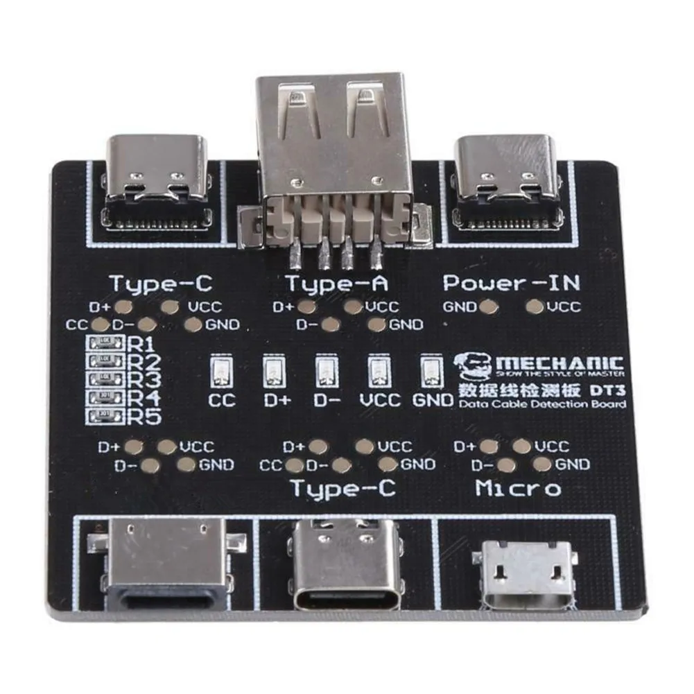 

USB-кабель DT3, тестер с быстрым обнаружением, с аномальным кабелем для iPhone Micro Type C, Высококачественная печатная плата, Портативный USB-кабель дл...