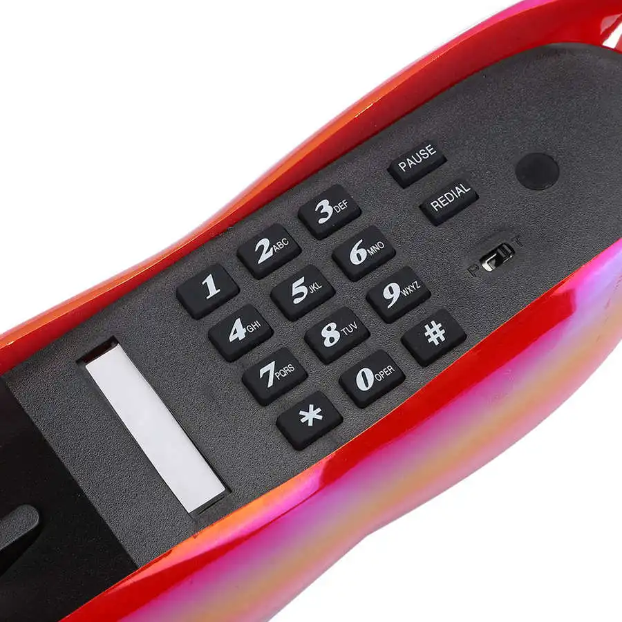 cordless phone Red Lips Landline Phone European Style Desktop Telephone for Home Office telephone portable | Компьютеры и офис