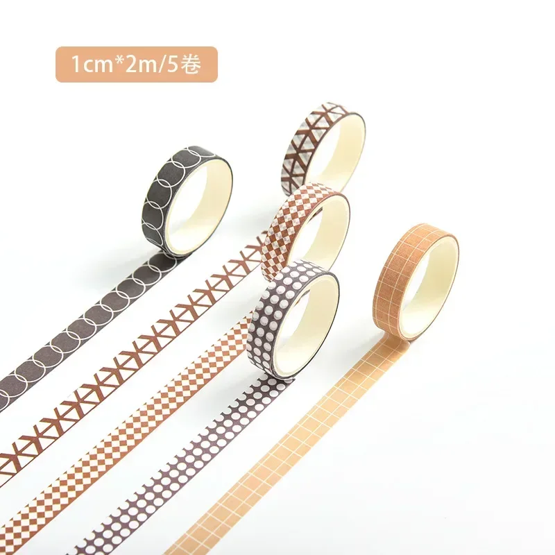 

Милая бумажная канцелярская лента 5 шт.