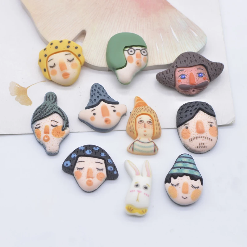 

20 шт., кавайные фигурки художника, миниатюры, кабошон, орнамент, ремесла, чехол для телефона, аксессуары для украшения дома