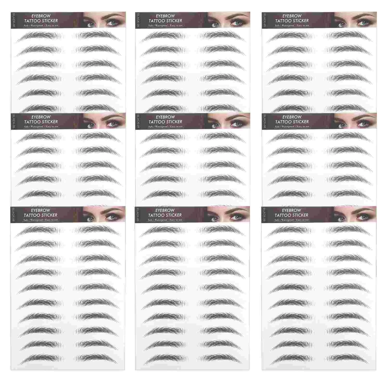 

Eyebrow Sticker Stickers Transfers Shaping Grooming Eyebrows 4D Women Fake Temporary Colors Water Transfer Hair Makeup Imitation