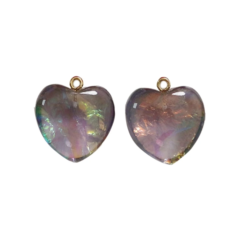 Подвески из смолы с сердечками сделай сам ожерелье браслет серьги подвеска для