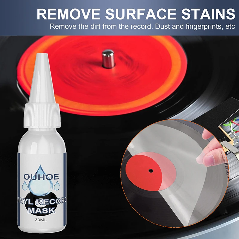 1Pc Vinyl LP/CD Record Professional Cleaner Cleaning Fluid Dust Removal Anti-static Spray Dishwashing Water