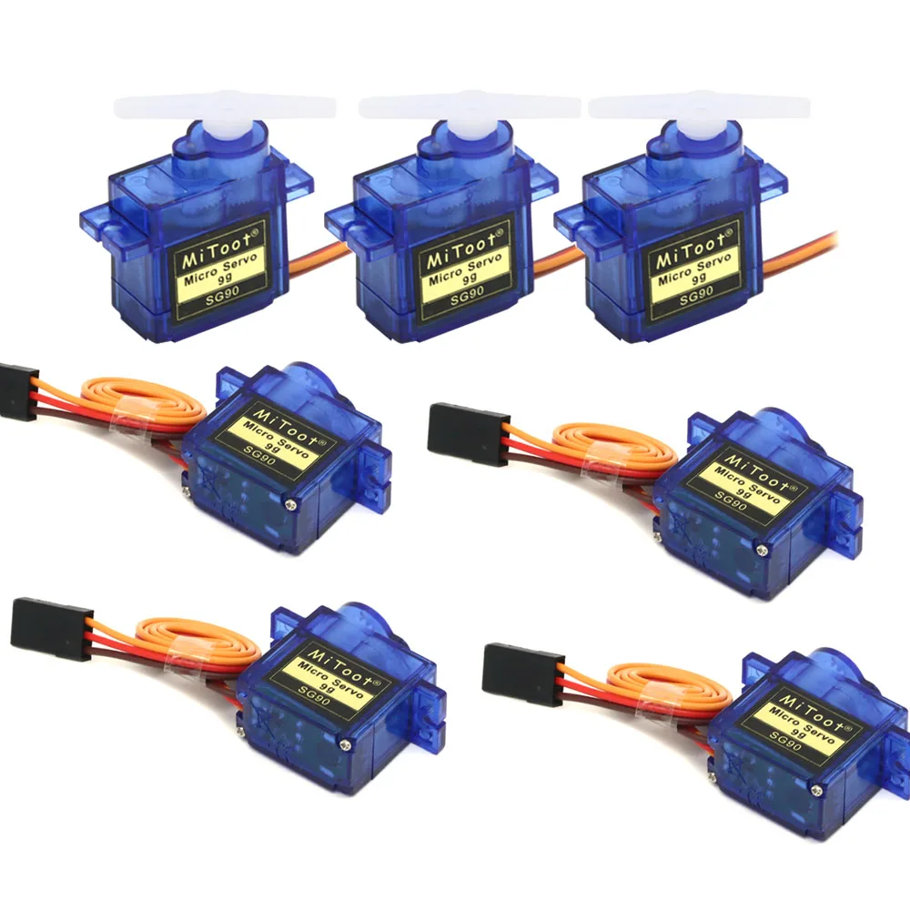 5 / 10 / 20 / 50 / 100 шт. SG90 9G микро сервомотор для робота 6-канального вертолета радиоуправляемого самолета управления мини-автомобиль/мини-корабль