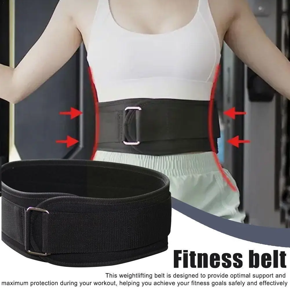 

1Pcs Gym Weightlifting Belt Adjustable Waist Back Support Waist Belt Training Dumbbell Fitness Aid Squat Barbell Deadlifts E9G7